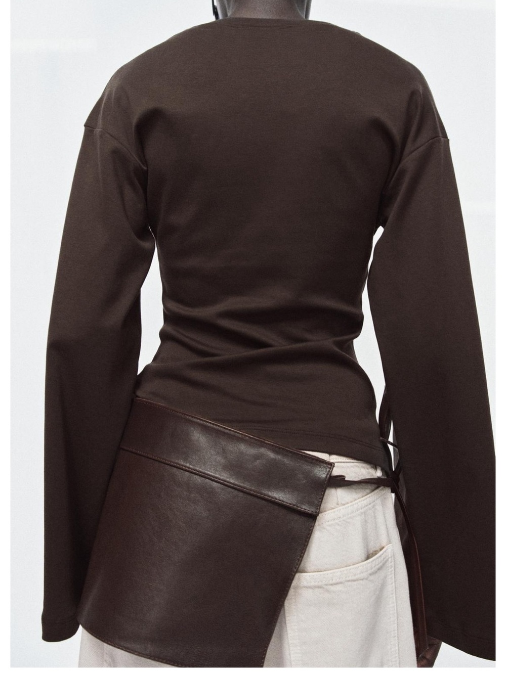 ZARA 100% LEATHER SKIRT BELT - Picture 2 of 5